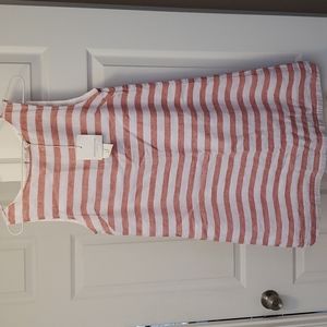 NEW Beach Lunch Lounge, XS, NWT, Pink berry stripe